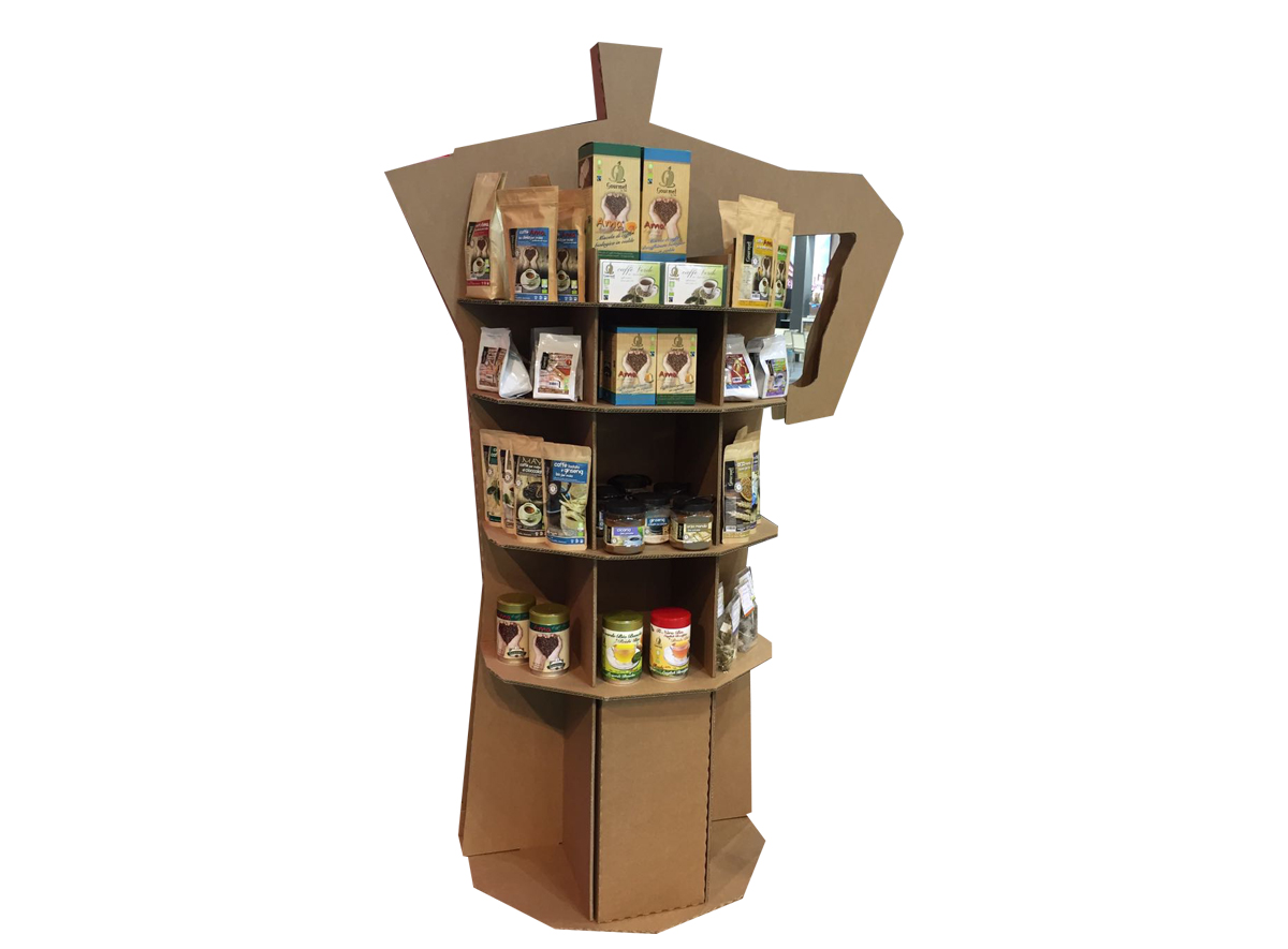 Customized cardboard display stands 