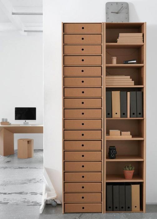 Ecodesign in cartone mobili incartone