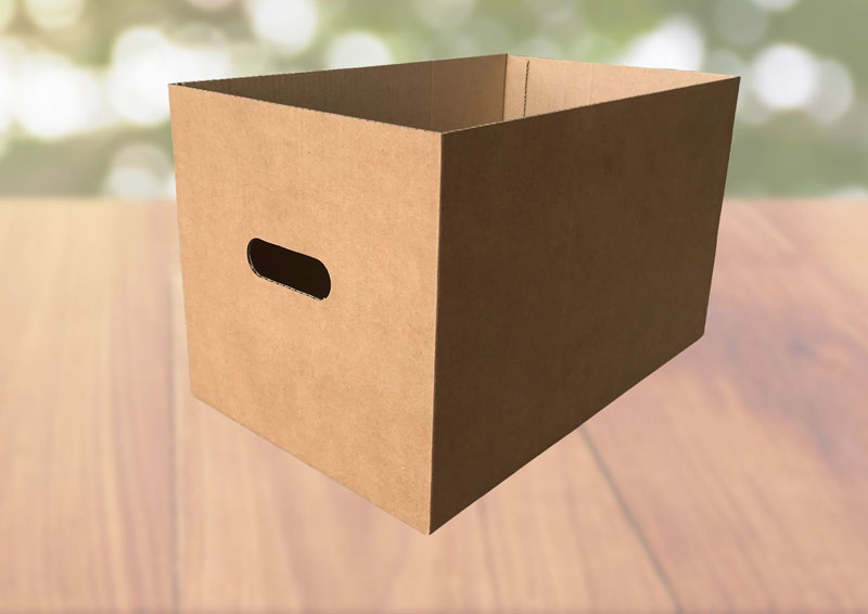 BOX Dispensa in cartone con maniglie
