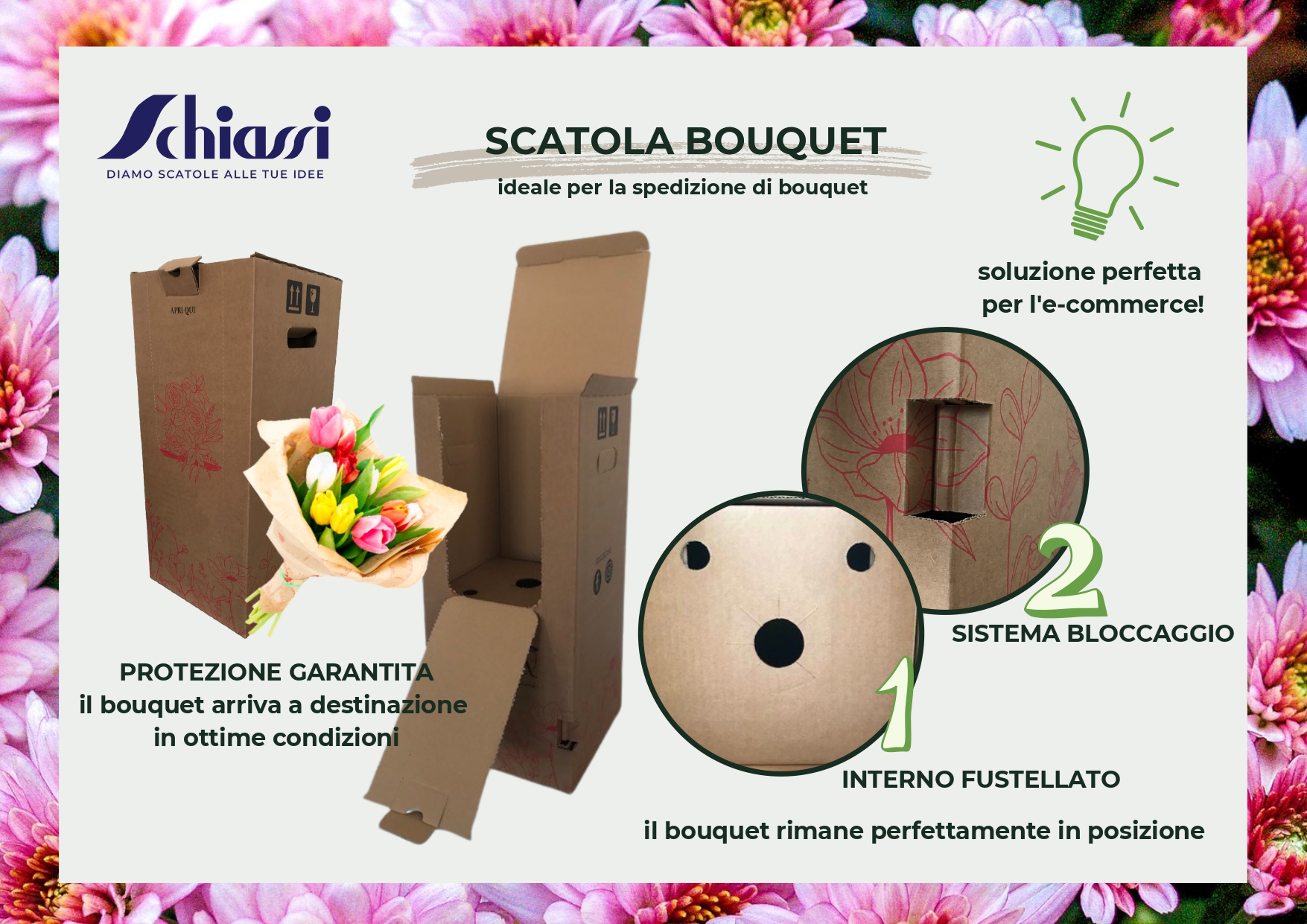 scatole e-commerce bouquet